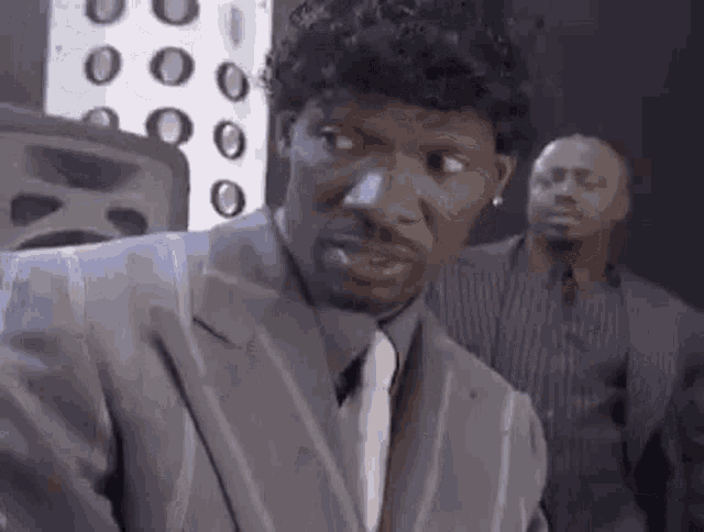 Black man laugh