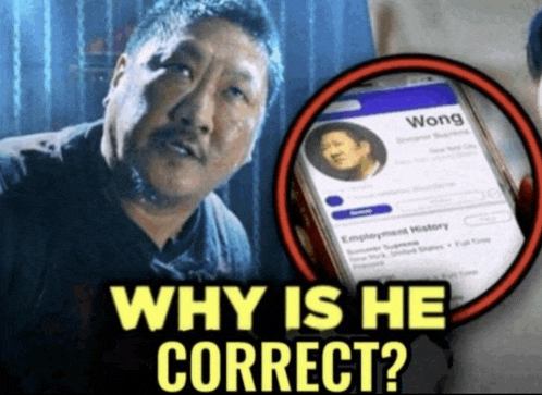 Why is he correct
