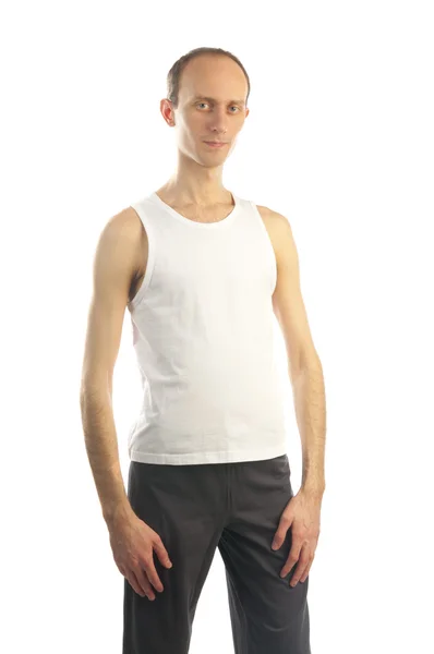 Depositphotos 23207334 stock photo thin tall man on white