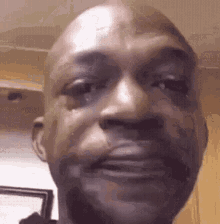 Sad crying black guy