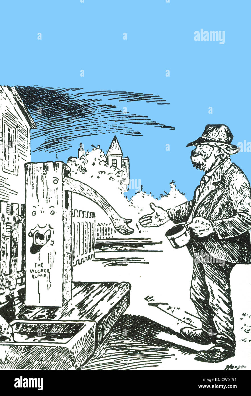 American cartoon from the great depression CW5T91
