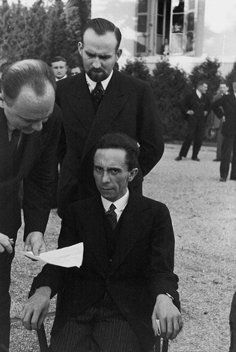 Goebbals scowling