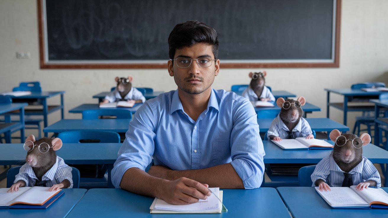 A photo of a serious indian college stud rYcwNzSnQkODkUt3fXl0Mg bXCwGpvDRdqTACV3X3RWvA