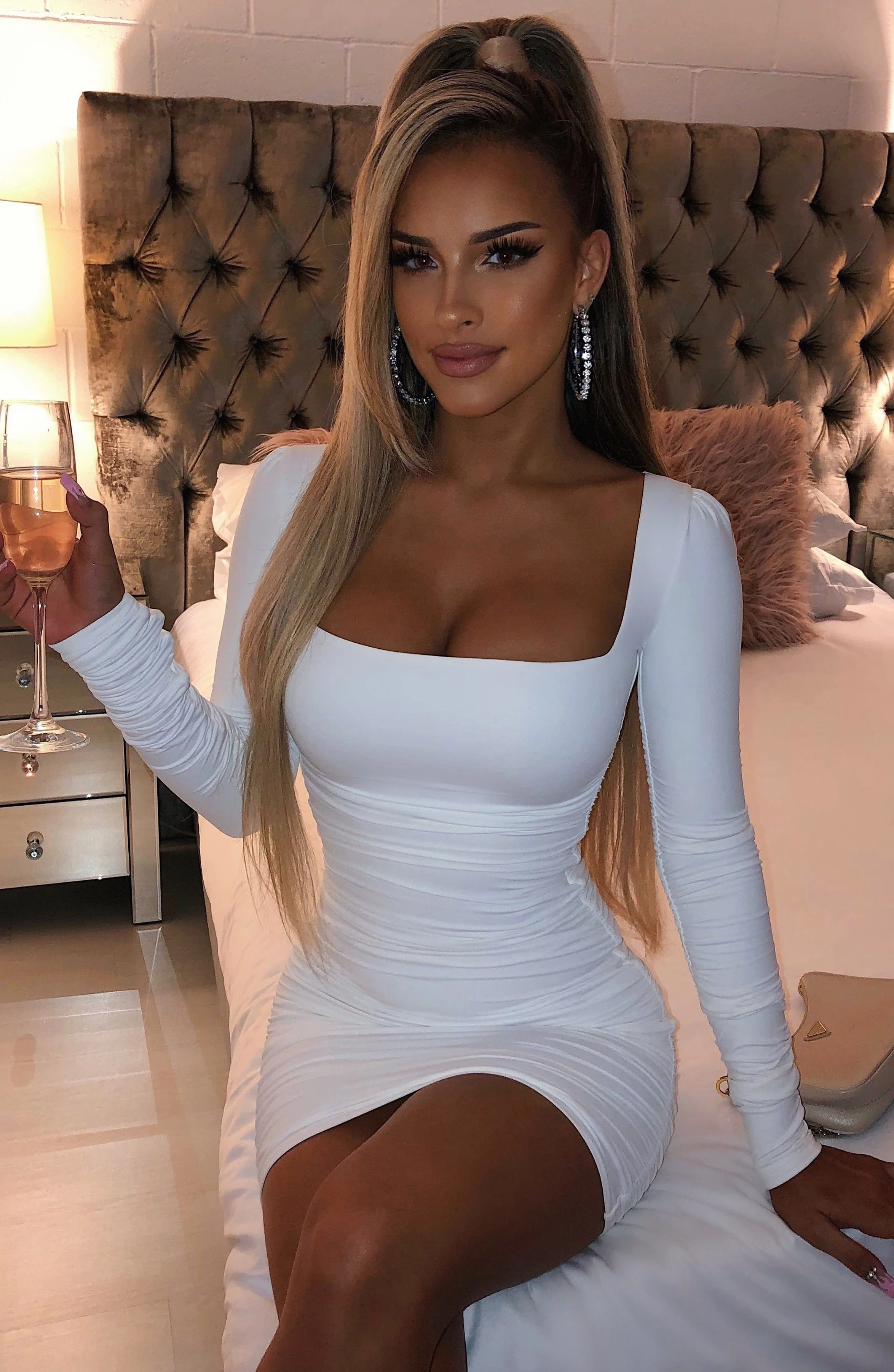 Candice mini dress white dress xs babyboo fashion 15925021540415