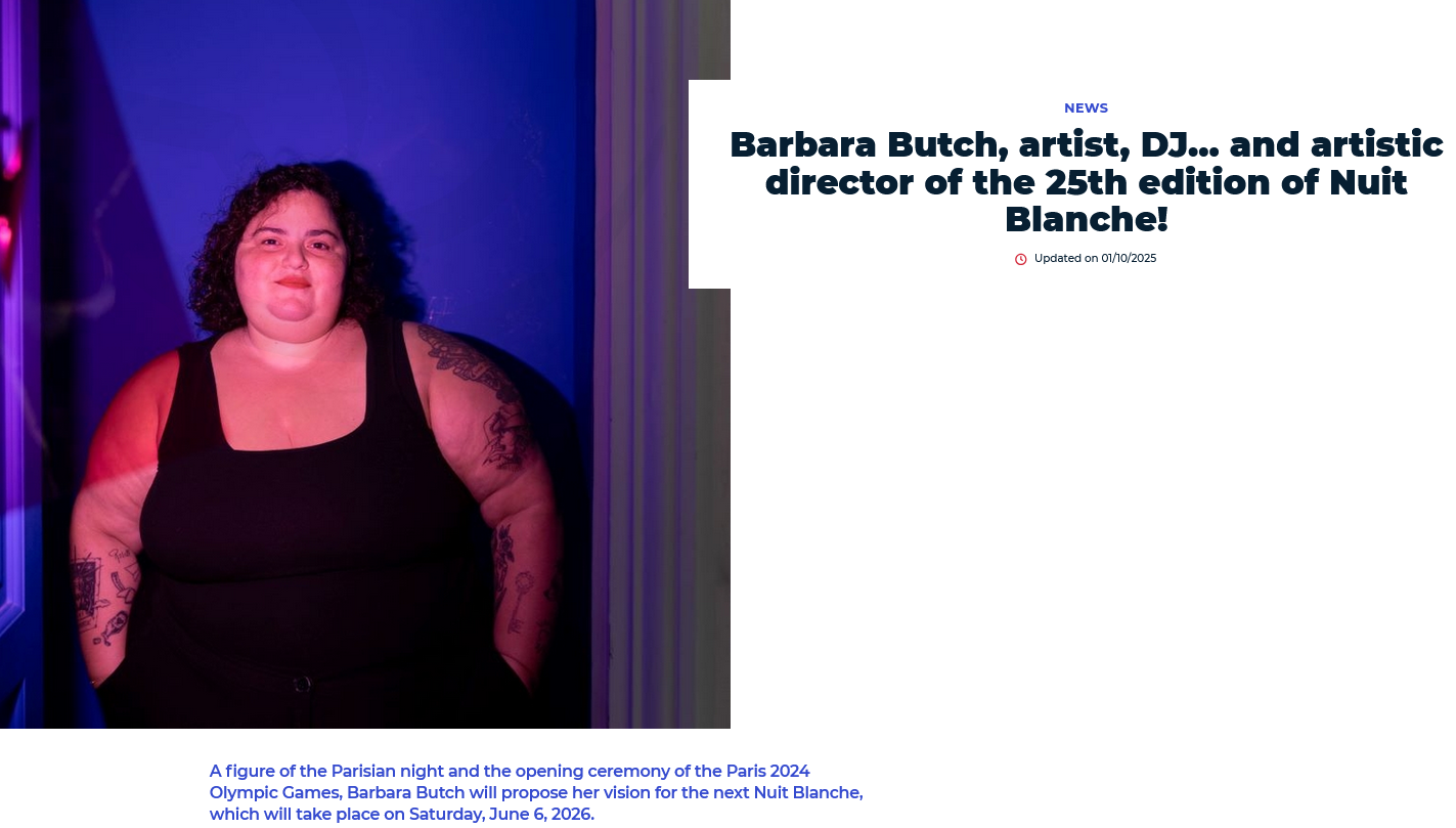 Screenshot 2025 10 05 at 12 04 35 Barbara Butch artist DJ and artistic director Ville de Screenshot 2025 10 05 at 12 04 35 Barbara Butch artist DJ and artistic director Ville de