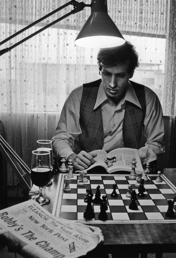 Harry Benson Bobby Fischer ChessBoard