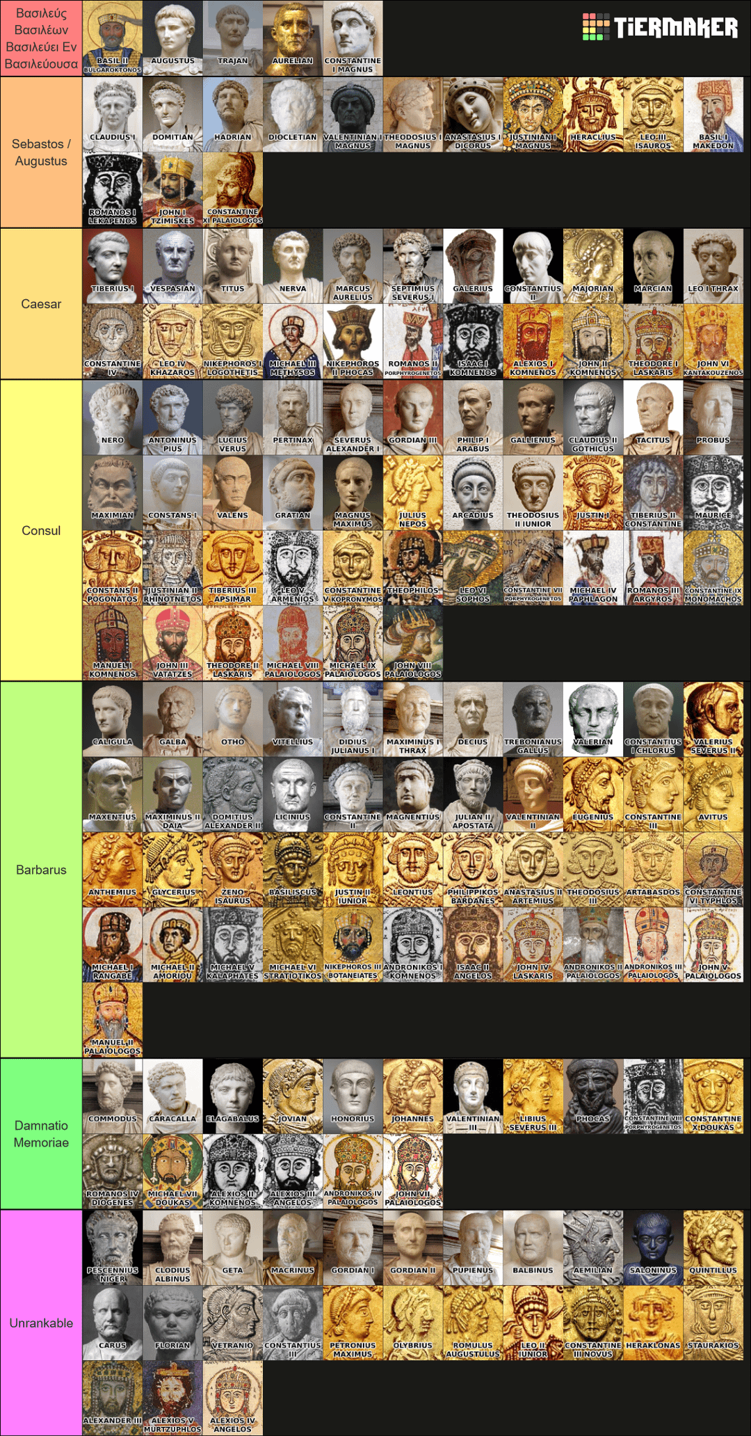 New tier list of roman emperors all included v0 trtw7k732bub1 New tier list of roman emperors all included v0 trtw7k732bub1