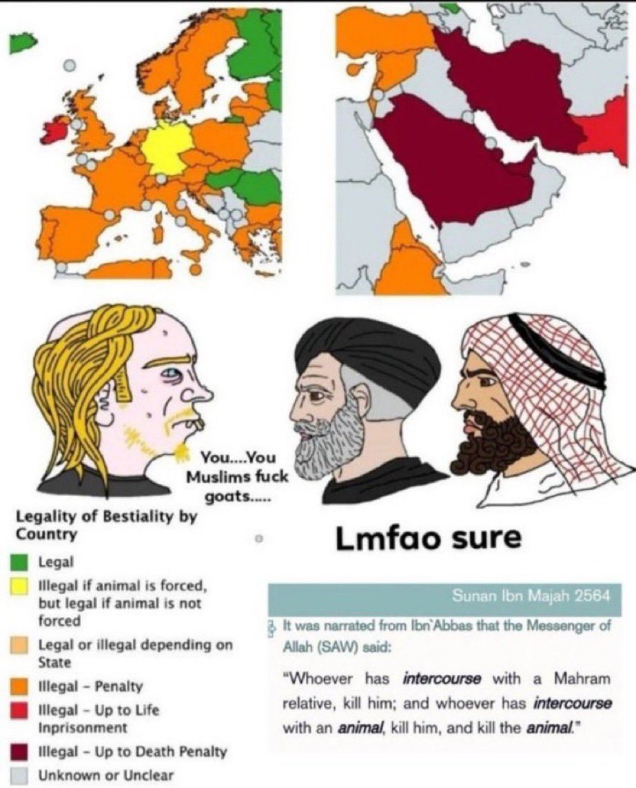 You goat fuckers   zoophilia