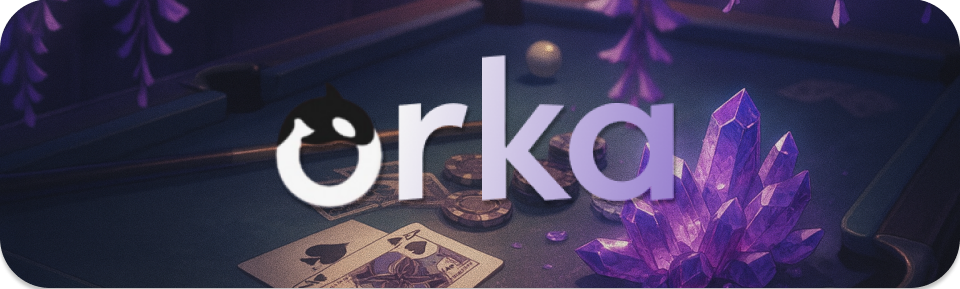 Orka Sticker Purple Crystal Cards