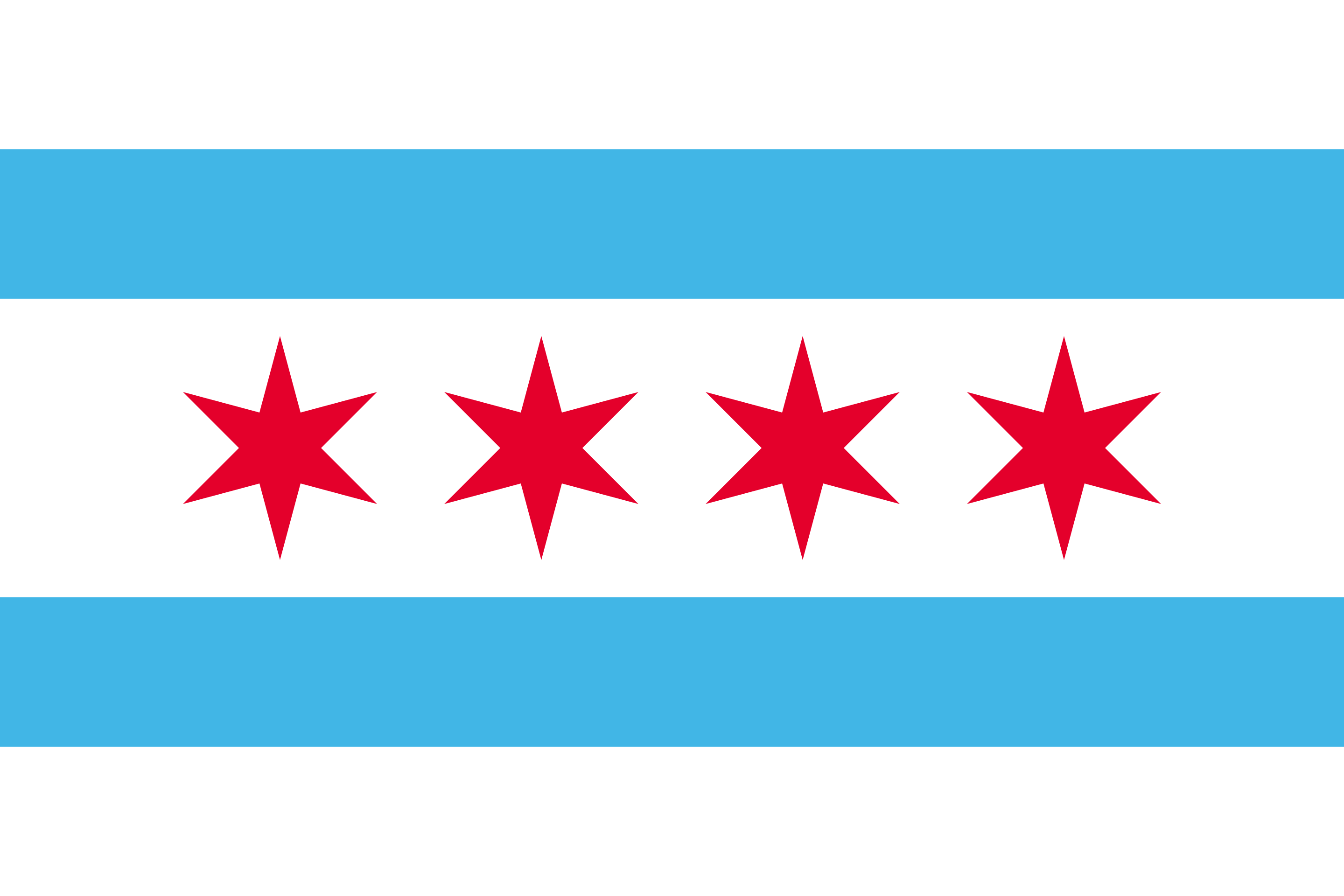 Flag of Chicago Illinois 1