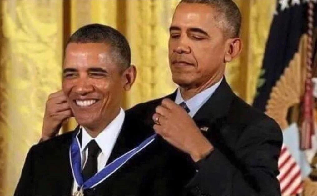 How did obama give himself a presidential medal of freedom v0 45qyf7nlll1e1