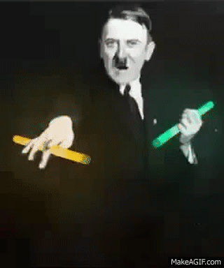 Hitler with glowsticks
