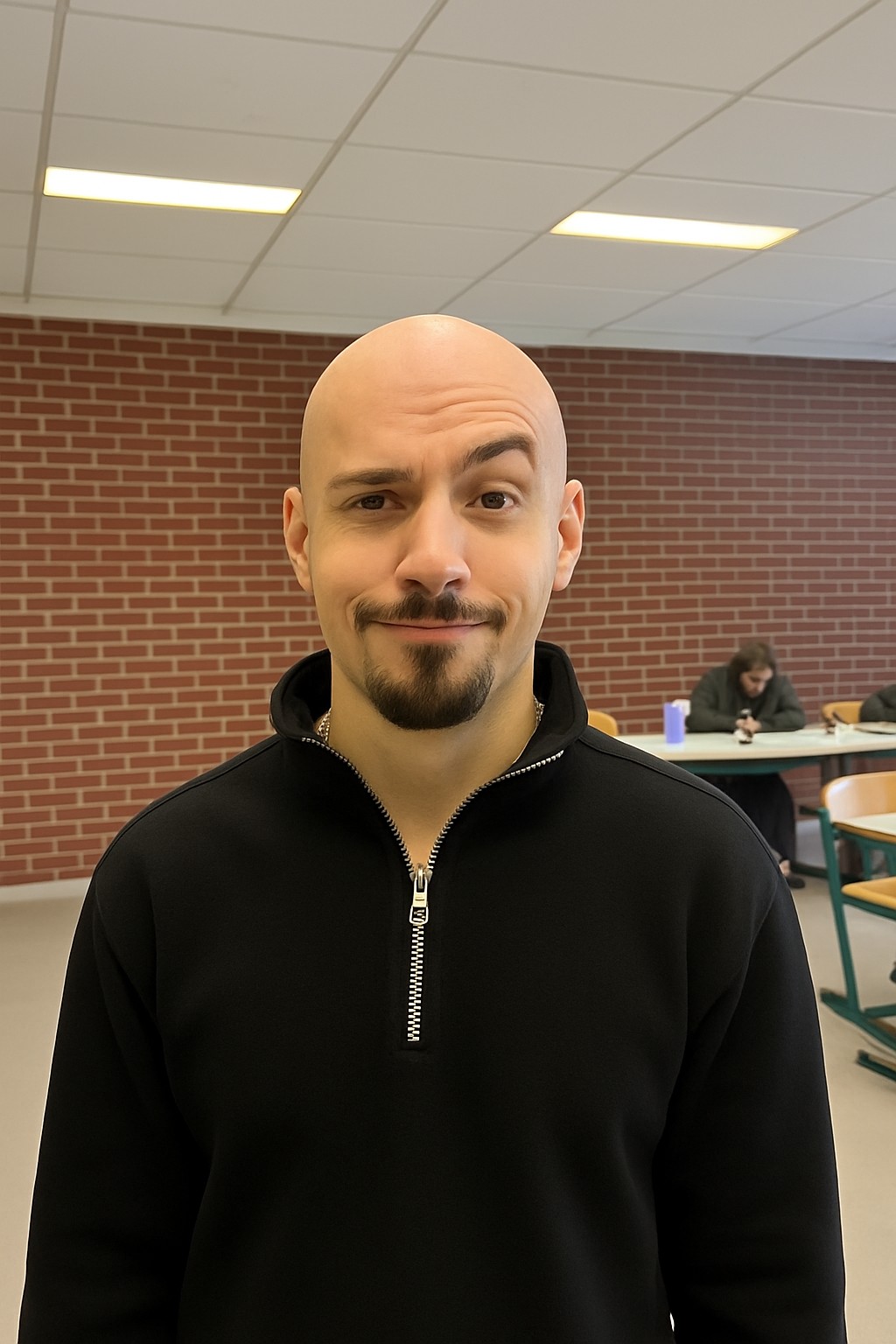 Gpt image 1 a Make this guy bald 