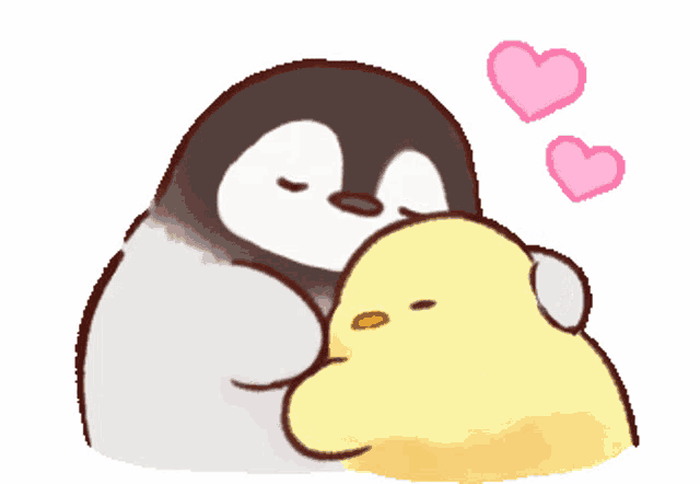 Penguin penguin hug