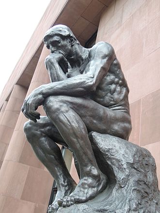 Le Penseur by Rodin Kunsthalle Bielefeld 2014 04 10