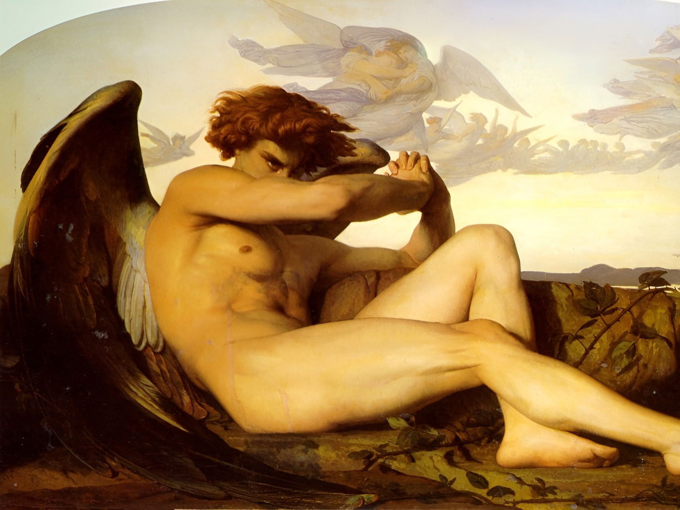 Angel caido pintura og