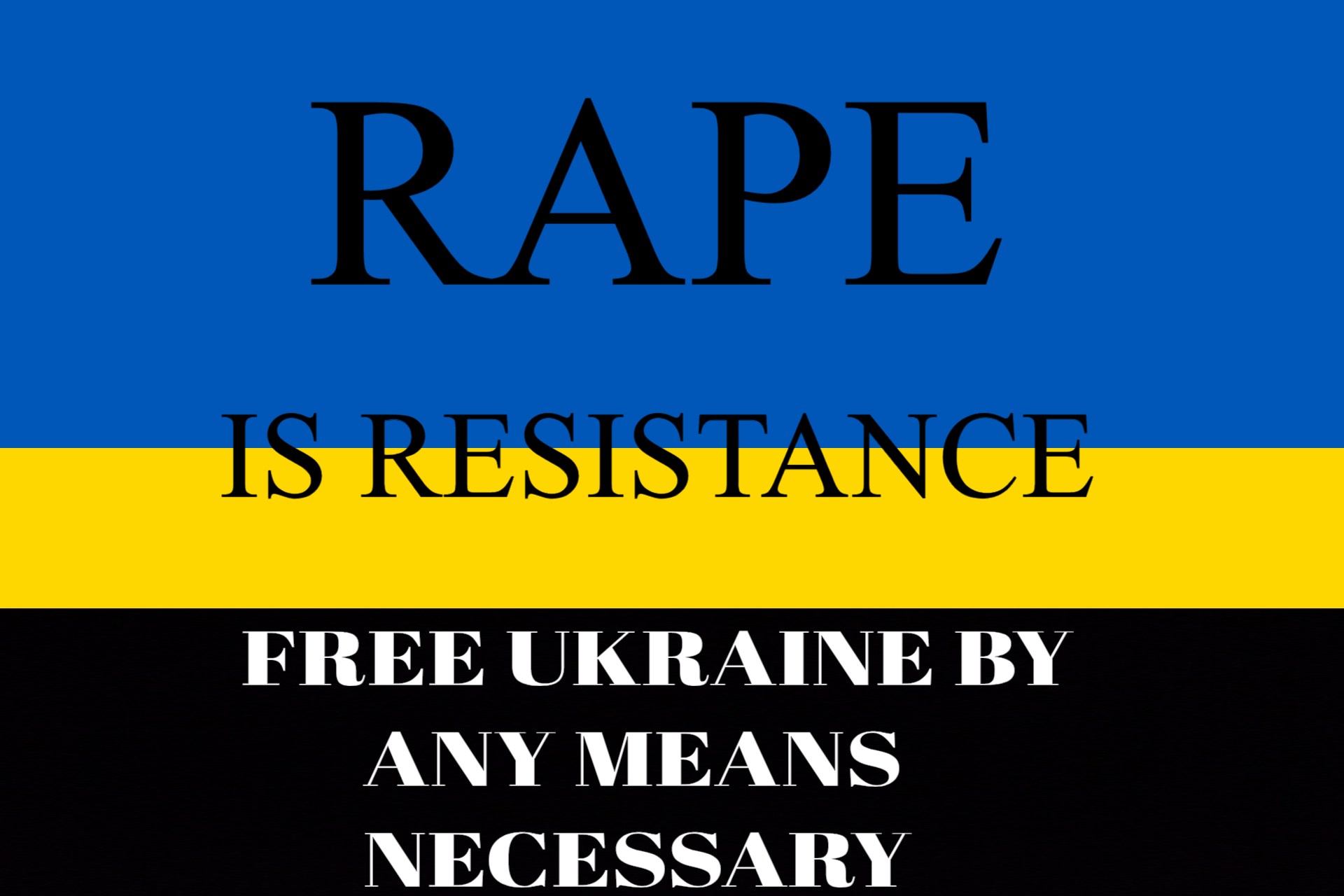 RAPE IS RESISTANCE UKRAINE 2