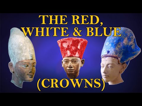 Pharao ancient egypt red white blue colors