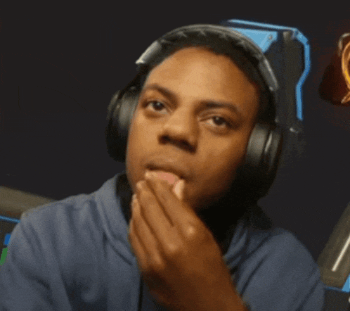 Ishowspeed trying not to laugh