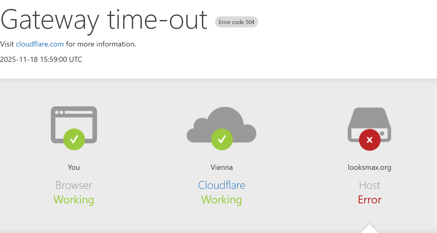 Screenshot 2025 11 18 at 16 59 52 looksmaxorg 504 Gateway time out