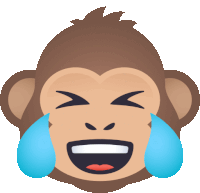 Monkey laughing with tears monkey