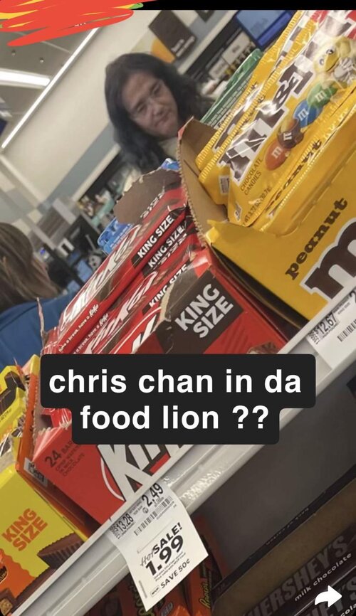 Chris at Food Lion sighting 17 March 2025