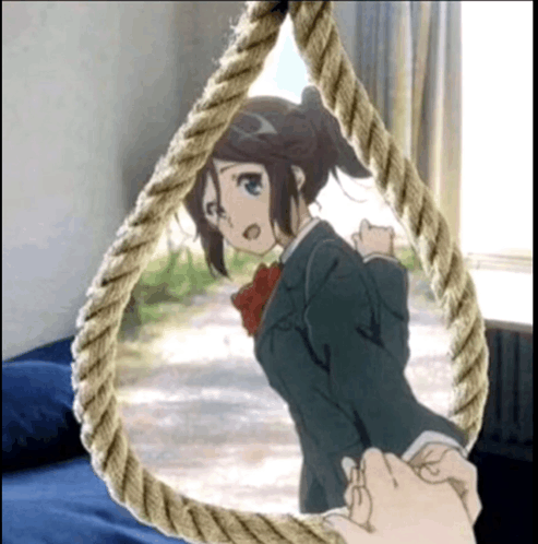 Rope anime girl