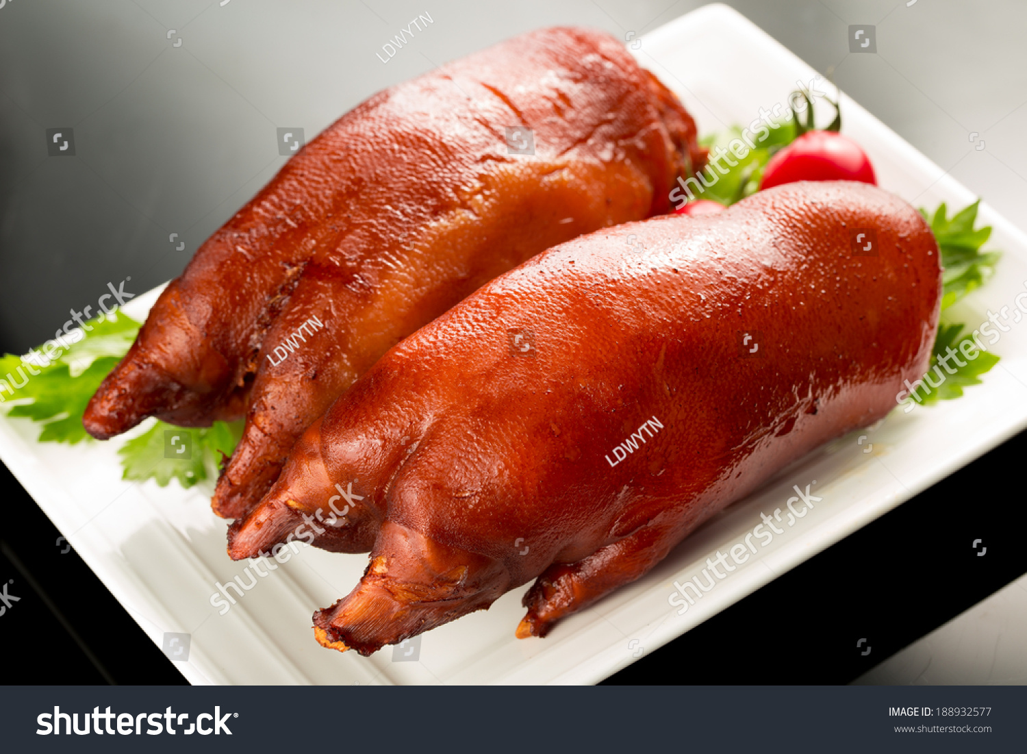 Stock photo braised pig s feet chinese cuisine 188932577