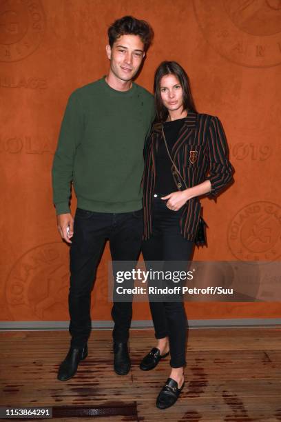 Paris france model francisco lachowski and his wife jessiann gravel beland attend the 2019