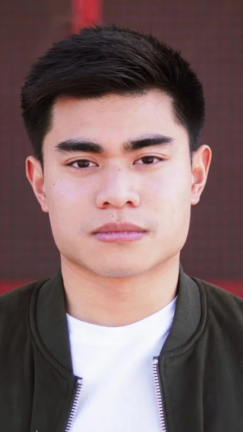 Vertical individual close portrait serious footage 248206958 iconl