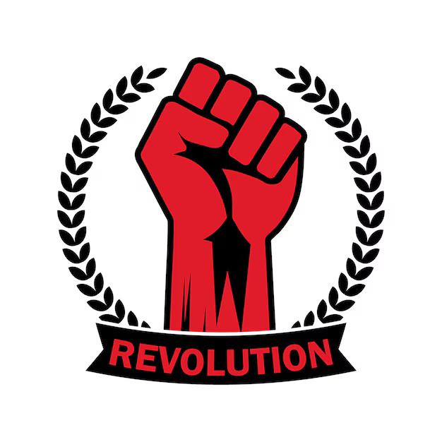 Revolution hand with clenched fist vector illustration freedom sign protest symbol 768671 149