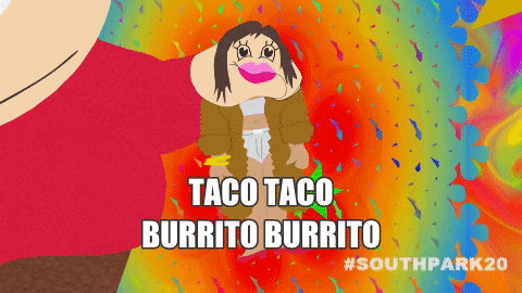 Cartman taco taco burrito burrito