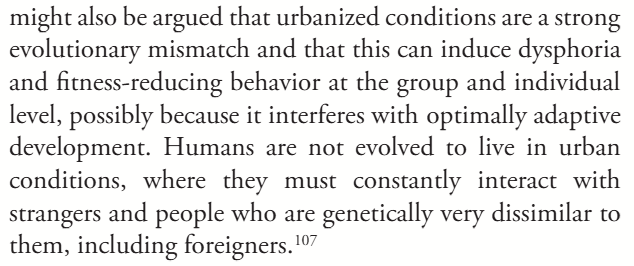 HM city life is bad for the mind