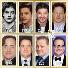 the handsome Brendan Fraser over the past 30 years🎬📽 #brendanfraser  @syclinic