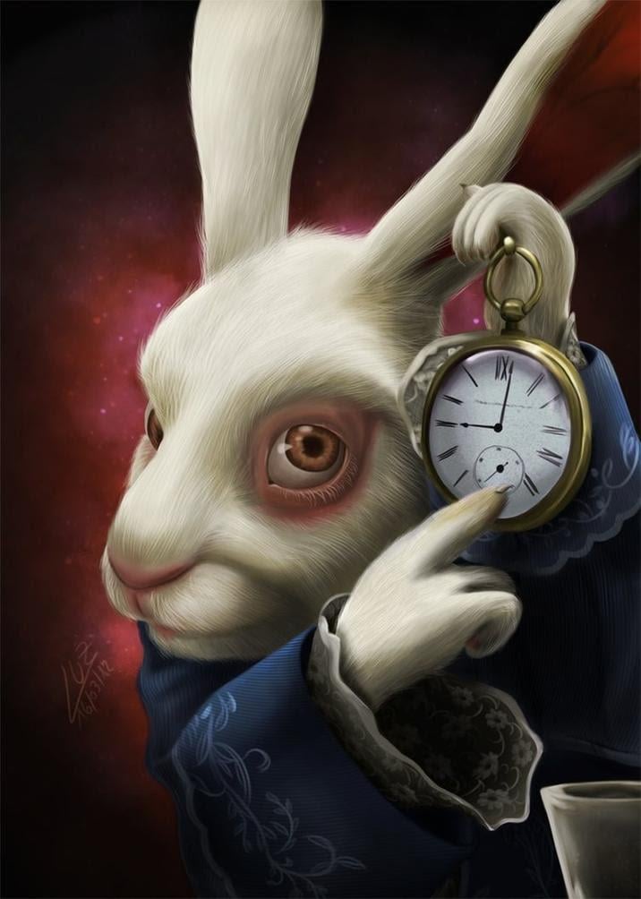 Rabbit holding a clock someone tell me what this picture v0 tddknk8yc98g1