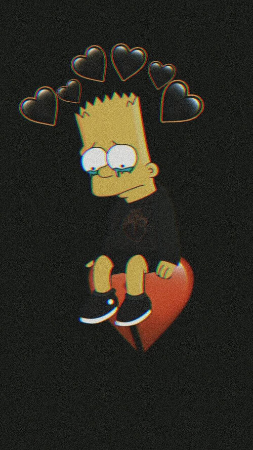 Sad bart simpsons on heart 5szfui2zot42edi8