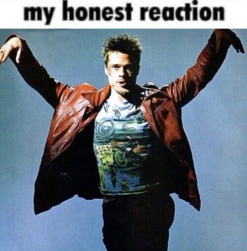 My honest reaction