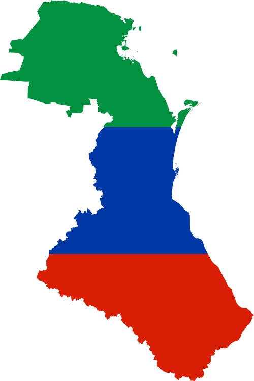 Flag map of Dagestan