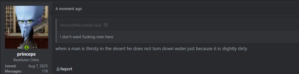 When a man is thirsty