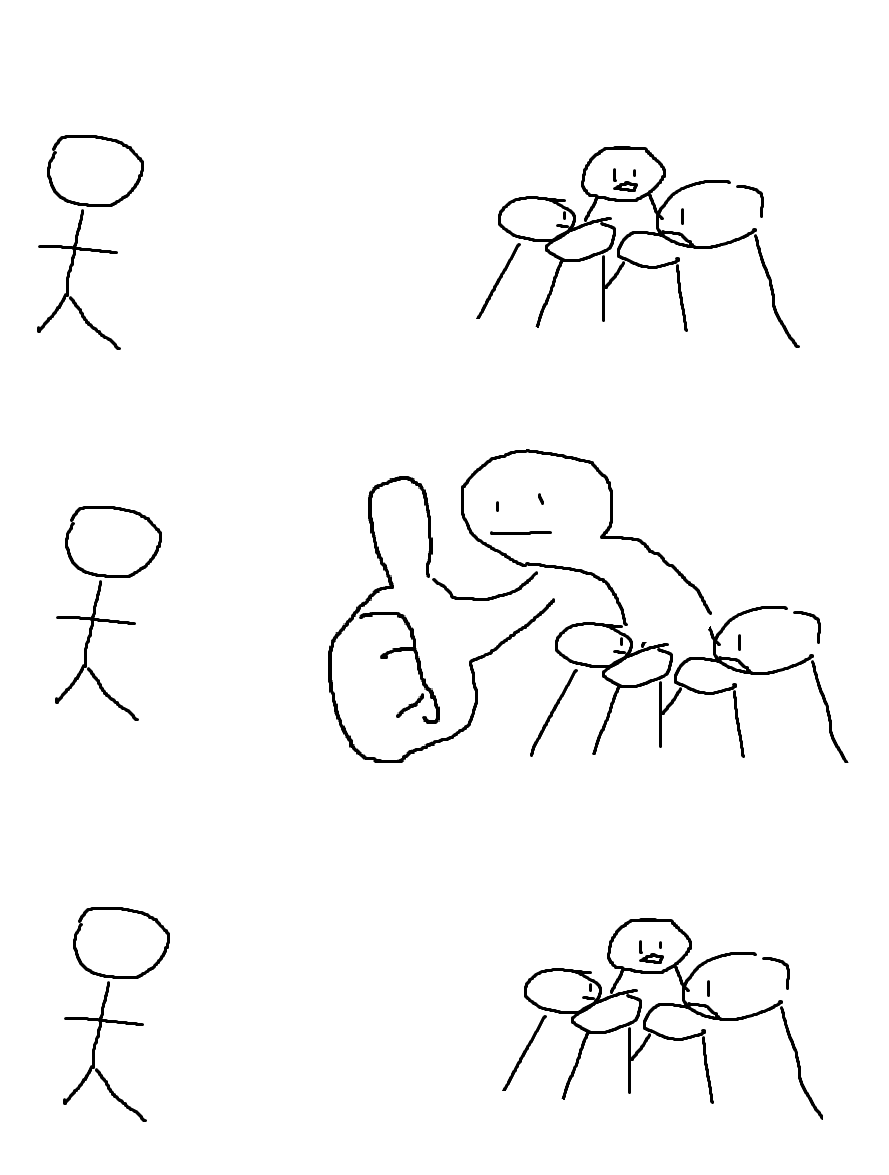 Giant Thumb Guy meme 3