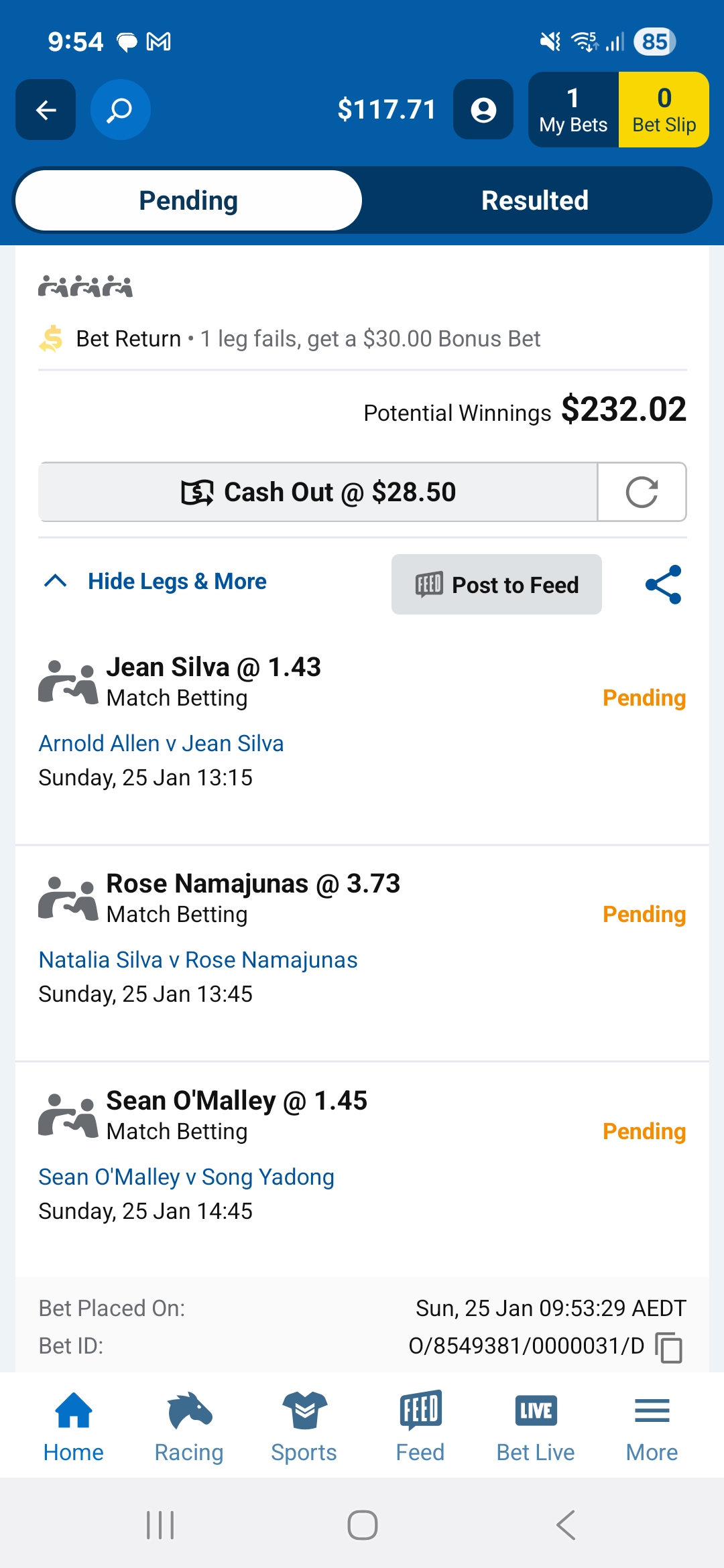 Screenshot 20260125 095403 Sportsbet