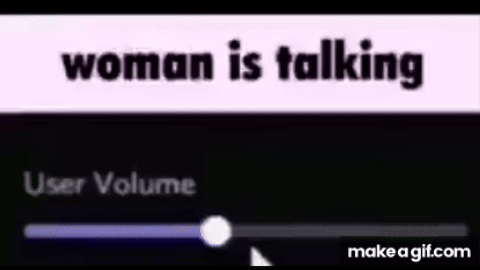Woman is tlaking