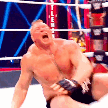 Brock lesnar screaming
