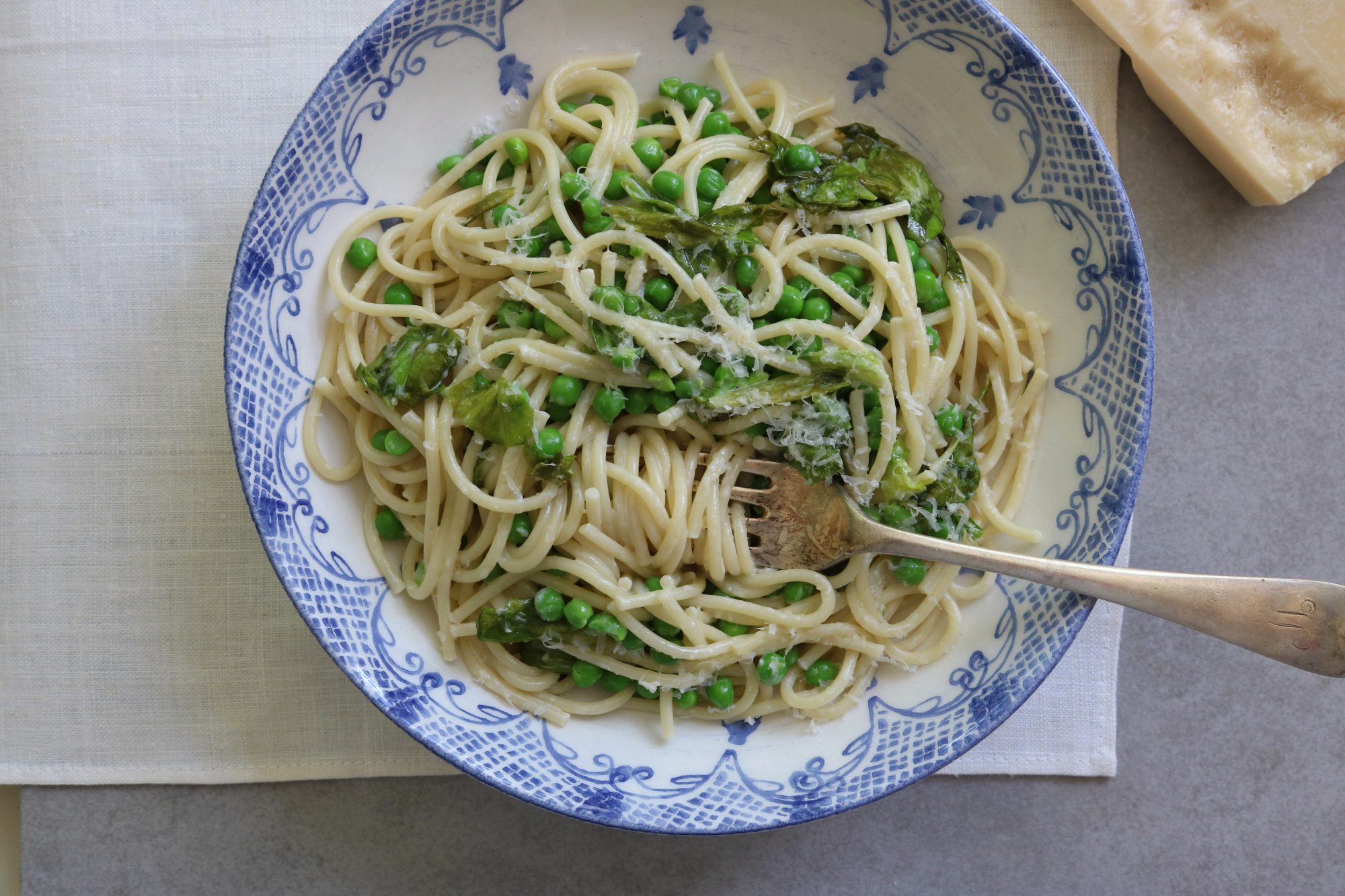 Pasta with Peas Lettuce 1