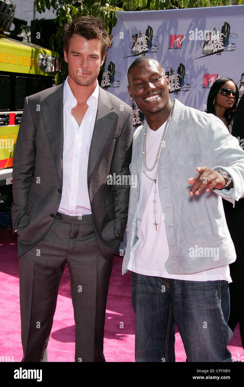 3 juni 2007 abgehaltenen gibson ampitheater hollywood ca usa josh duhamel und tyrese gibson be