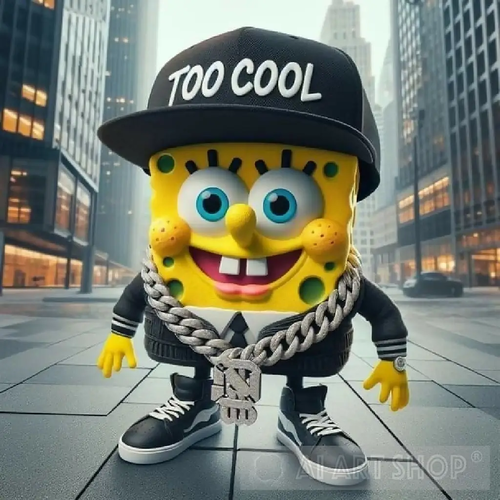 too-cool-spongebob-gangster-swag-digital-art-ai-artwork-691.png