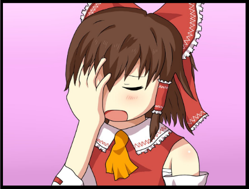 Reimu facepalm