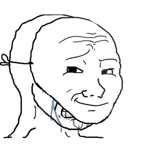 Crying wojak mask meme 3