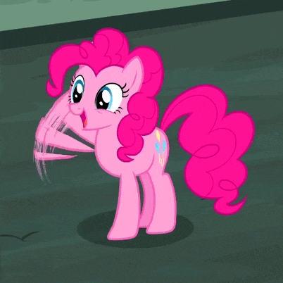 Waving pinkie pie