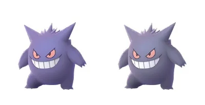 Shiny gengar model comparison shiny on right via chrales v0 htyr1pwn4eu11